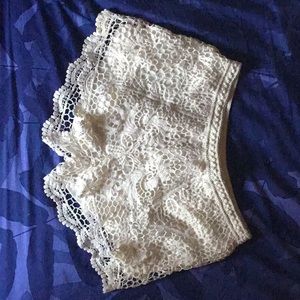 Crochet beach shorts